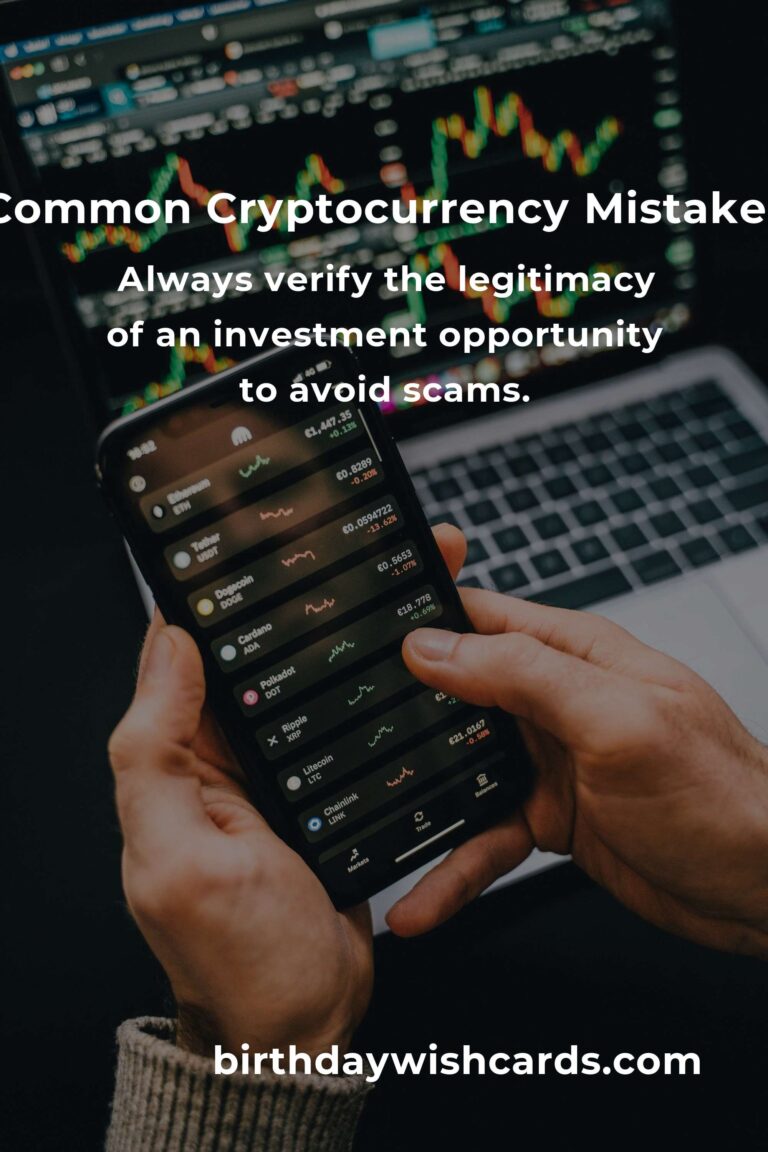 Crucial Cryptocurrency Mistakes to Avoid in Your 30s