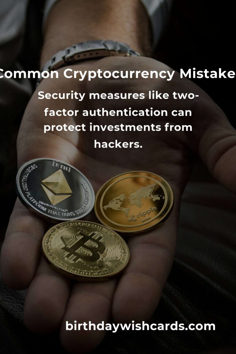 Crucial Cryptocurrency Mistakes to Avoid in Your 30s