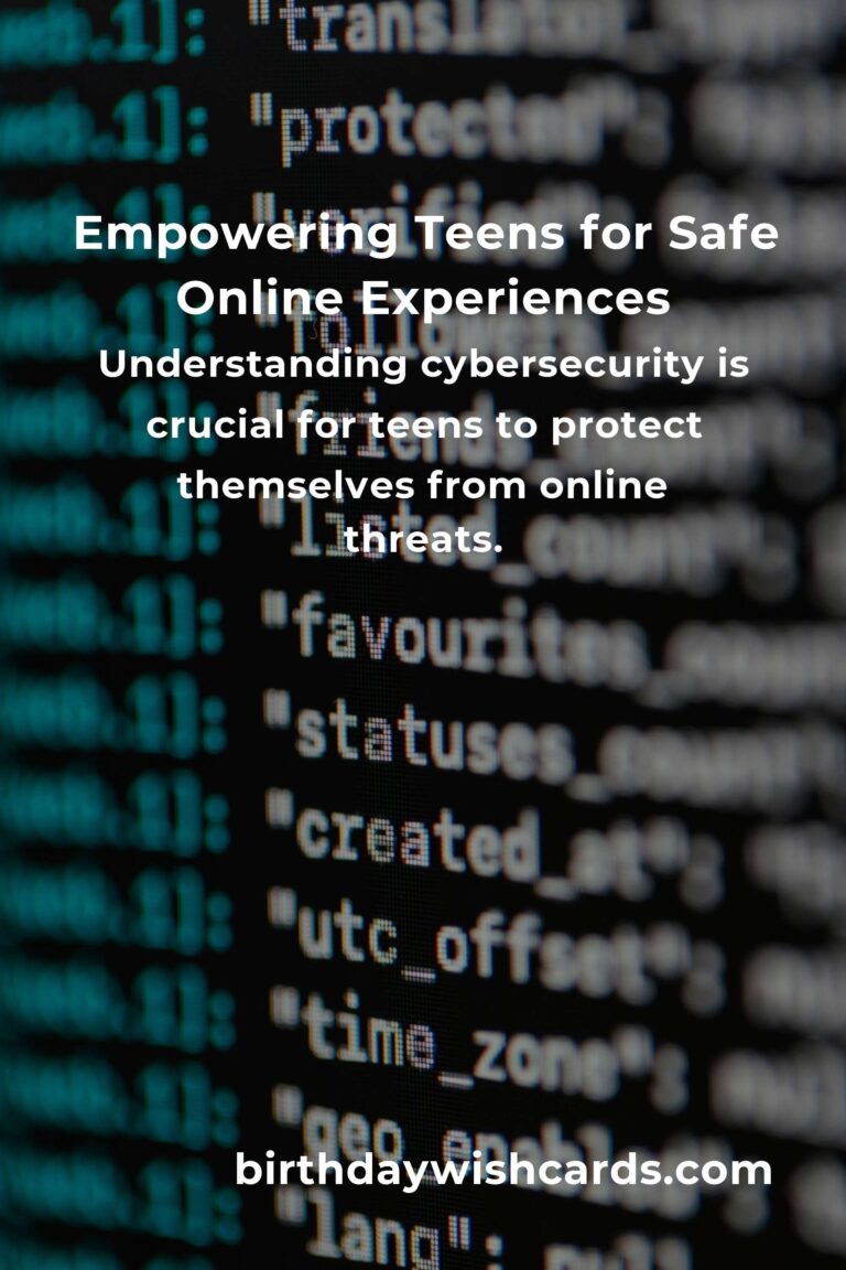 Cybersecurity Guide: Empowering Teens to Navigate the Digital World Safely