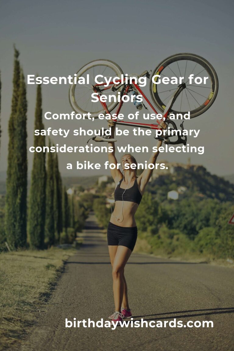 Cycling Equipment Guide for Seniors: Stay Active and Safe