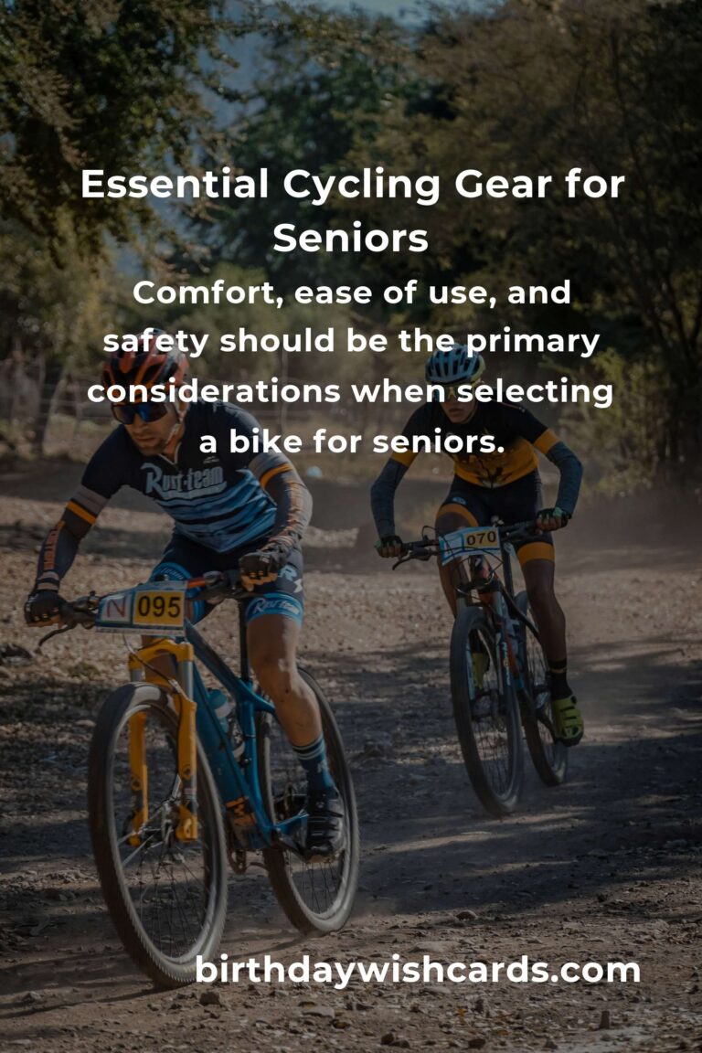 Cycling Equipment Guide for Seniors: Stay Active and Safe