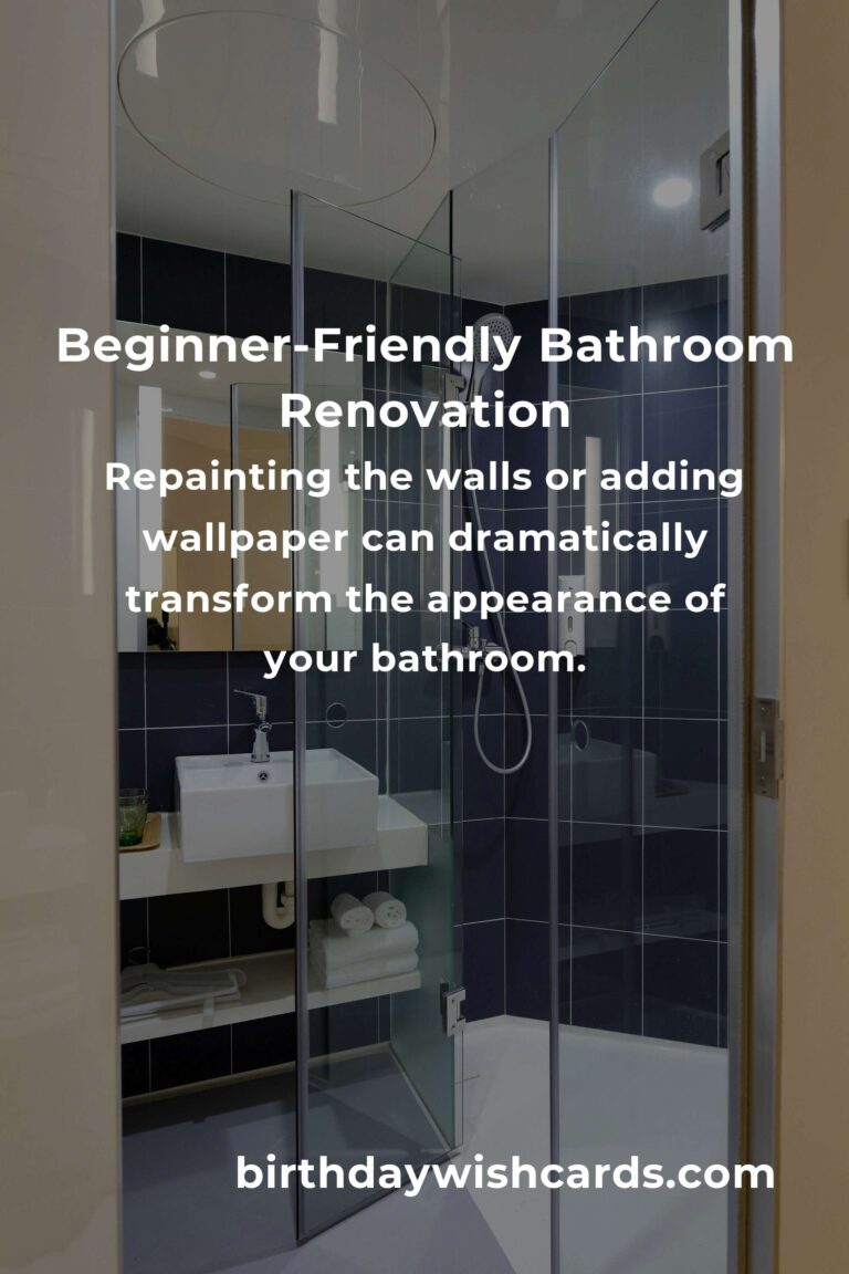 DIY Bathroom Renovation Projects for Beginners: Transform Your Space with Ease