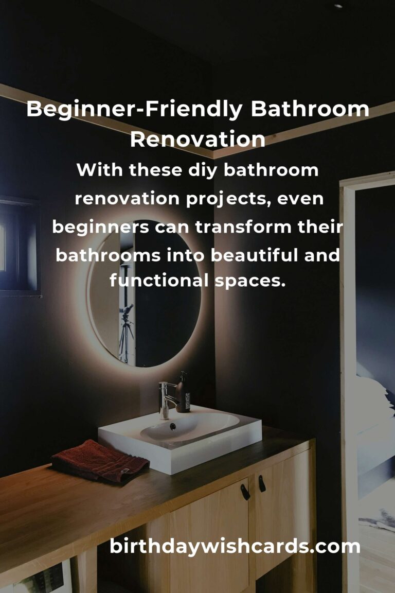 DIY Bathroom Renovation Projects for Beginners: Transform Your Space with Ease