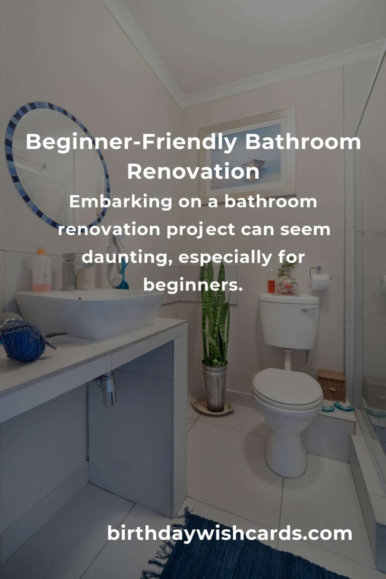 DIY Bathroom Renovation Projects for Beginners: Transform Your Space with Ease