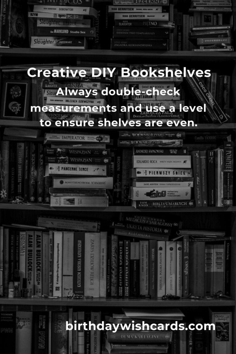 DIY Bookshelf Projects for Beginners: Easy and Creative Ideas