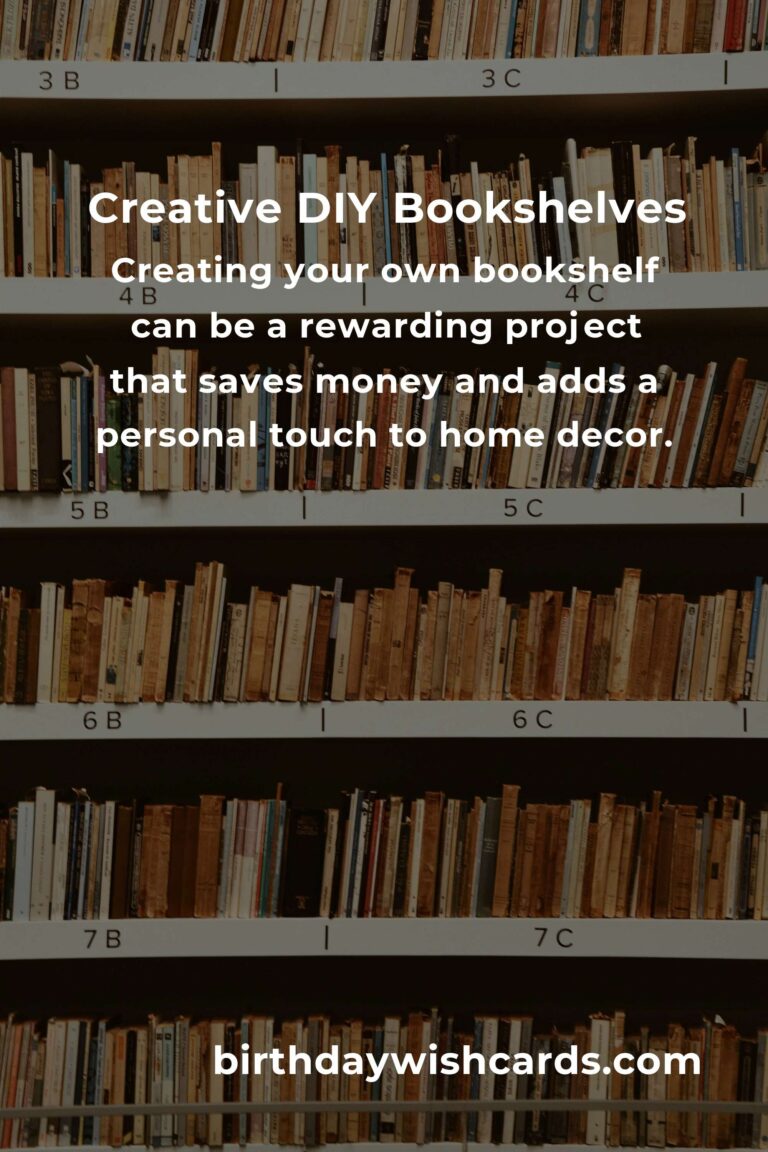 DIY Bookshelf Projects for Beginners: Easy and Creative Ideas
