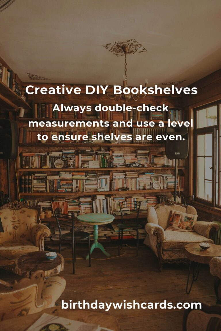 DIY Bookshelf Projects for Beginners: Easy and Creative Ideas