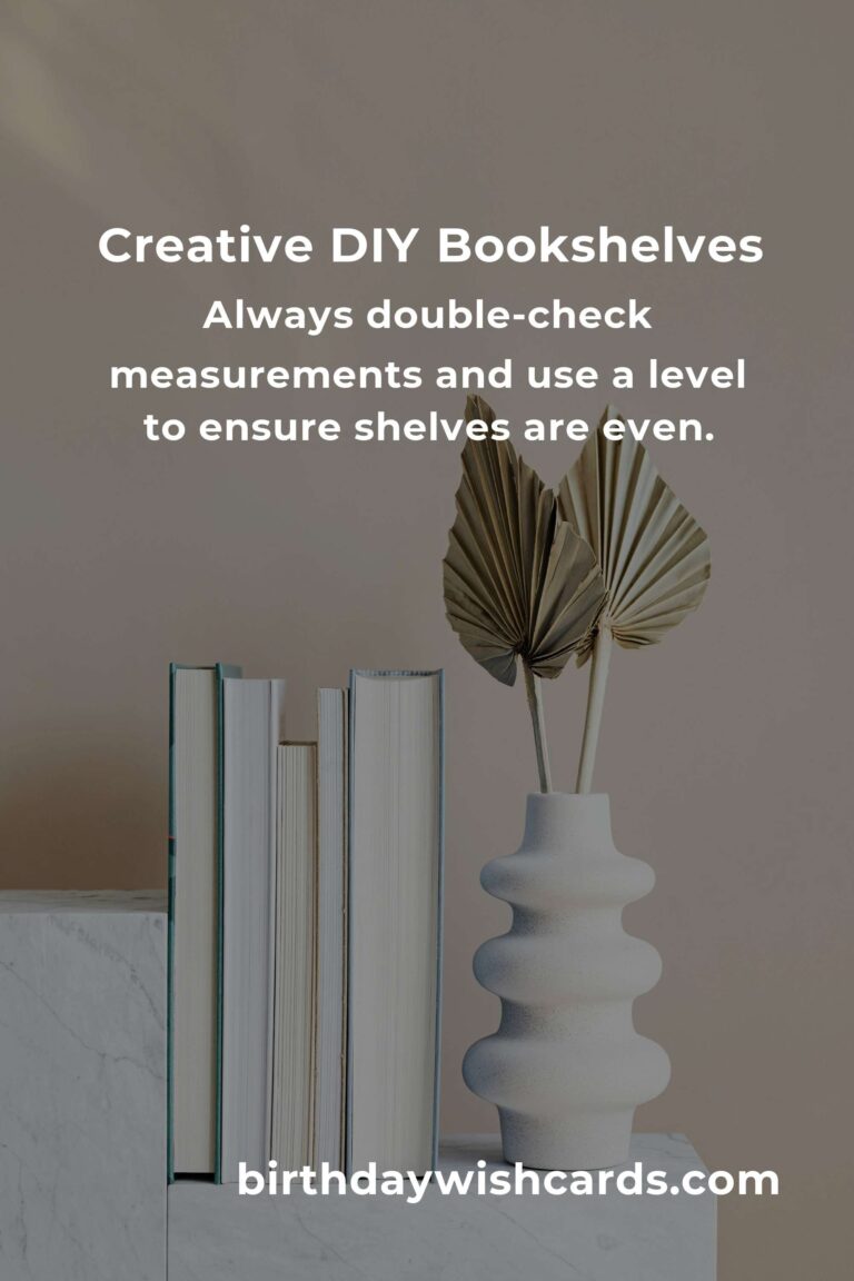 DIY Bookshelf Projects for Beginners: Easy and Creative Ideas