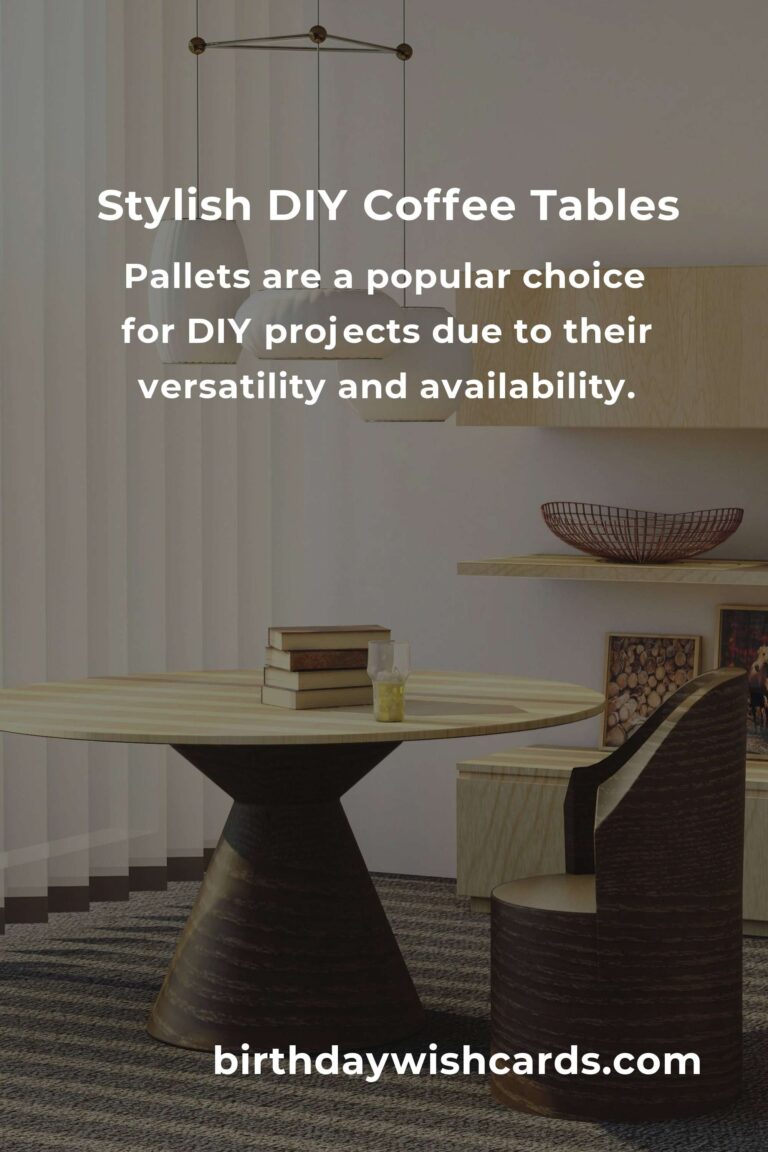 DIY Coffee Table Projects for Beginners: Craft Your Own Stylish Centerpiece