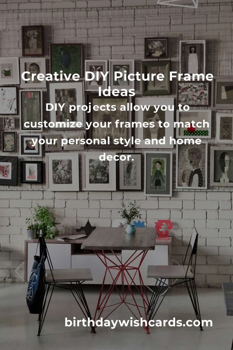 DIY Picture Frames Projects for Beginners: Create Your Own Masterpieces