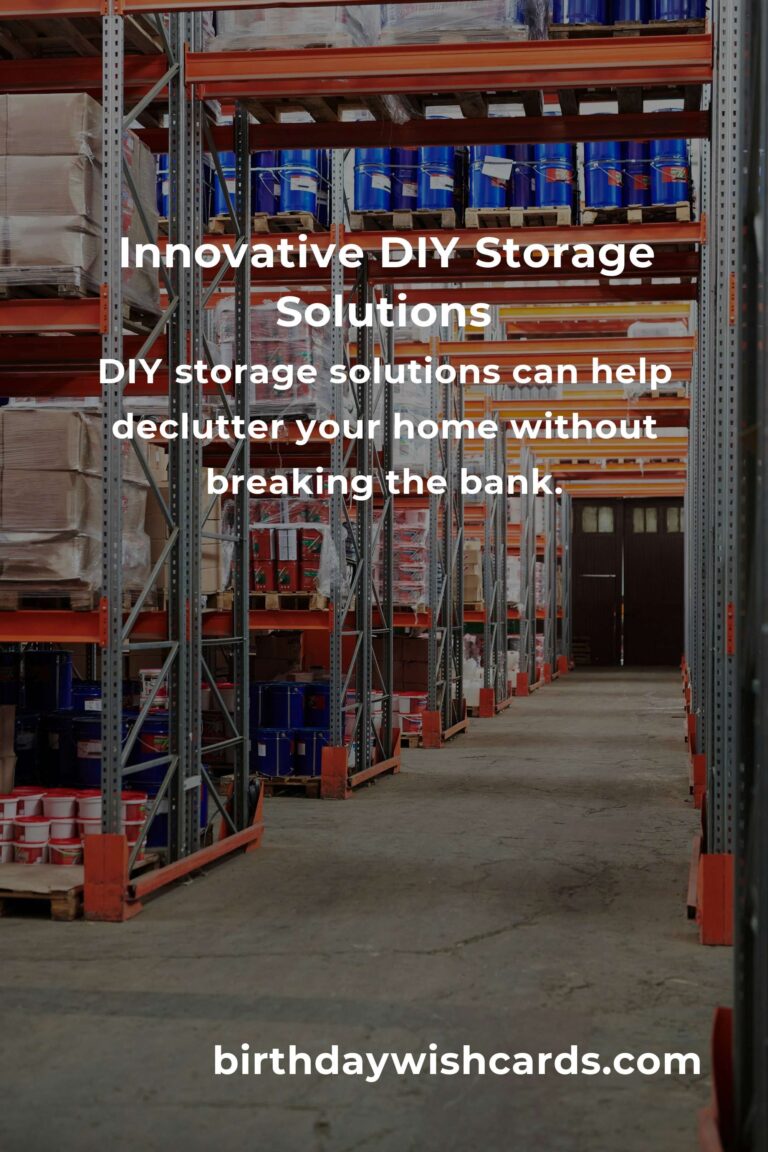 DIY Storage Solutions: Easy Projects for Beginners
