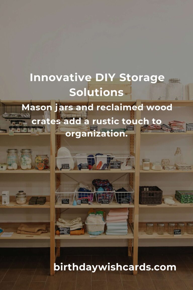 DIY Storage Solutions: Easy Projects for Beginners