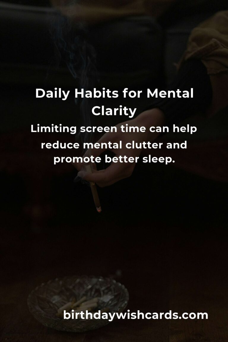 Daily Habits for Achieving Mental Clarity in La Paz