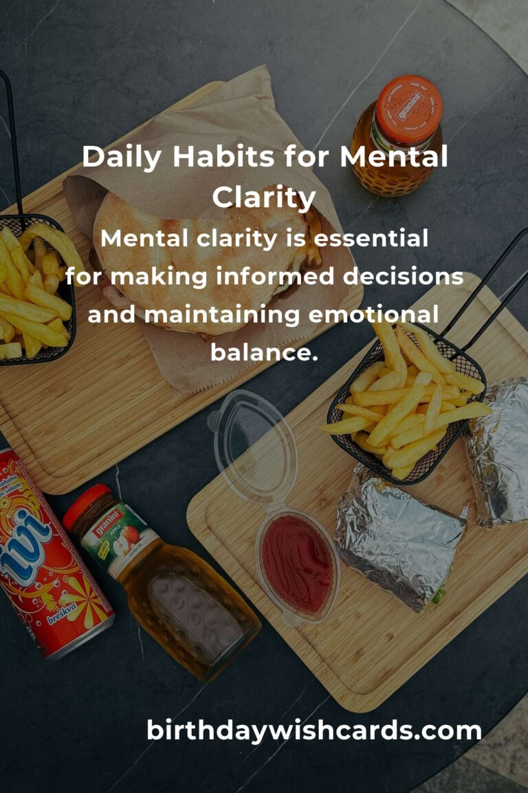 Daily Habits for Achieving Mental Clarity in La Paz
