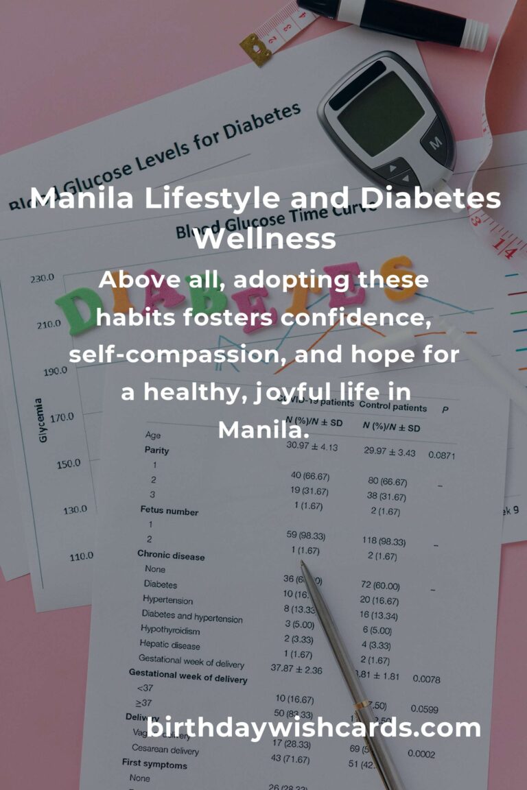 Daily Habits for Diabetes Management in Manila: Thrive in the City with Confidence