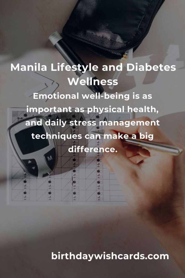 Daily Habits for Diabetes Management in Manila: Thrive in the City with Confidence