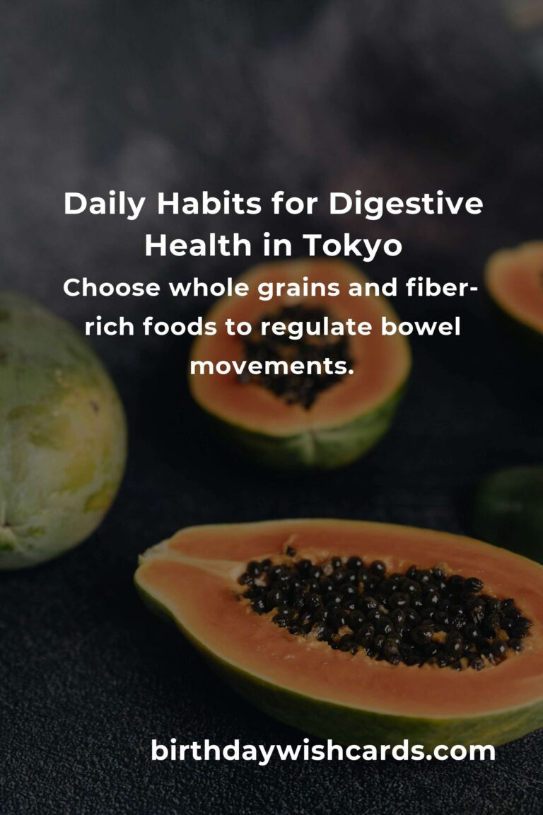 Daily Habits for Digestive Health in Tokyo: Thrive in the City with a Happy Gut