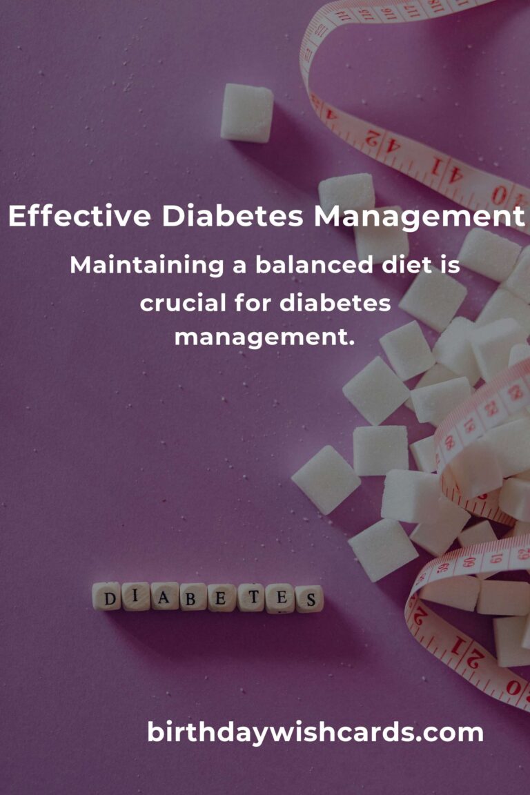 Daily Habits for Effective Diabetes Management