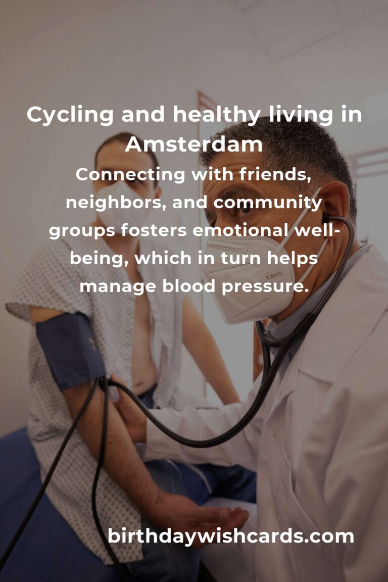 Daily Habits for Healthy Blood Pressure: Embracing Life in Amsterdam