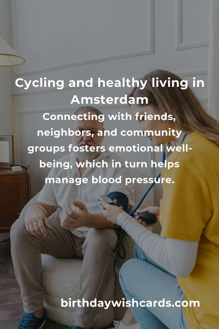 Daily Habits for Healthy Blood Pressure: Embracing Life in Amsterdam