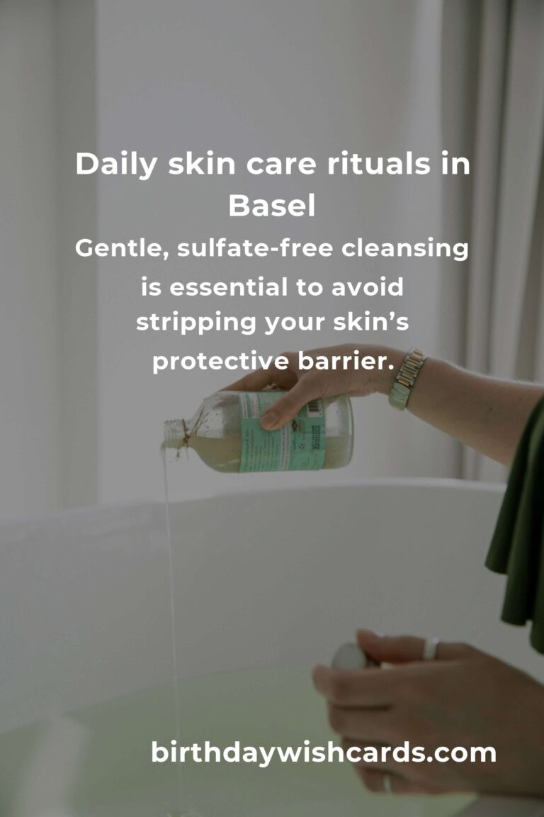 Daily Habits for Radiant Skin Care in Basel: Your Essential Guide to Glowing Skin