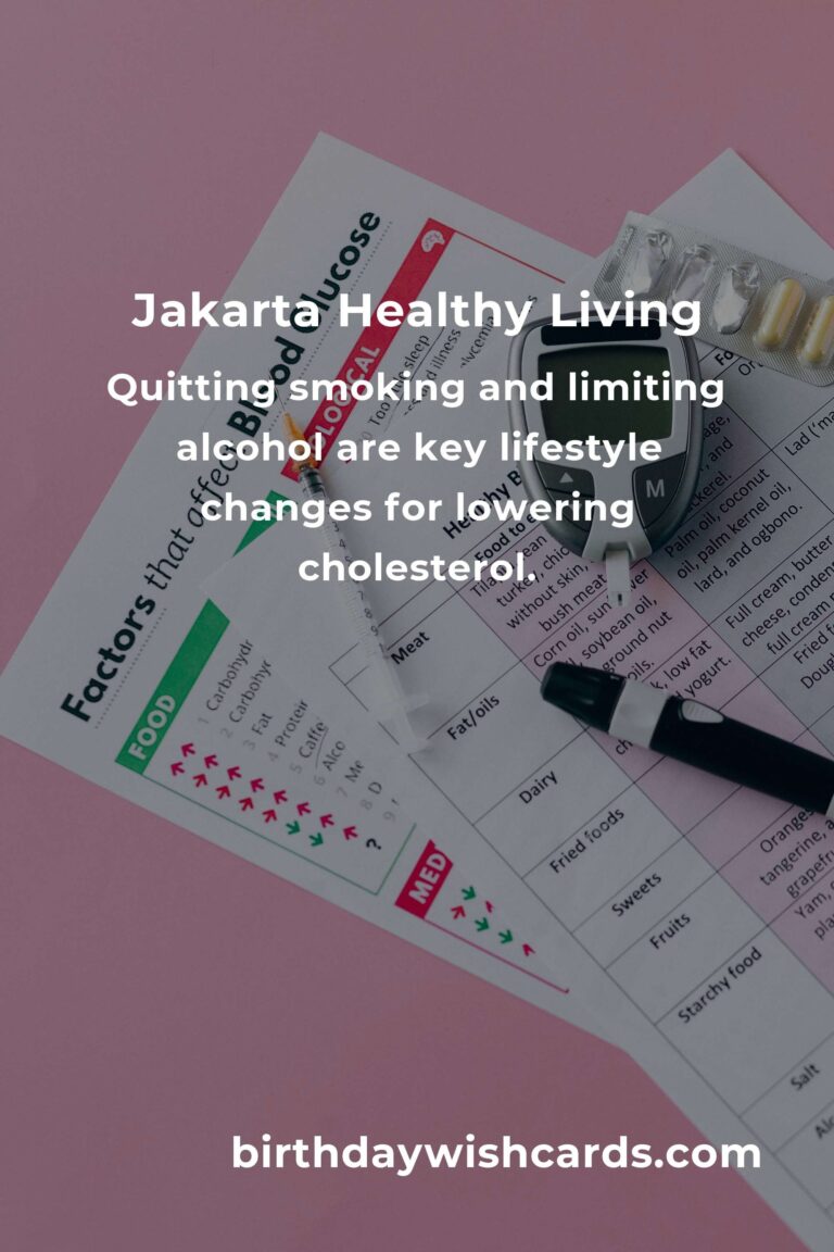 Daily Habits to Lower Cholesterol in Jakarta: Your Path to a Healthier Heart