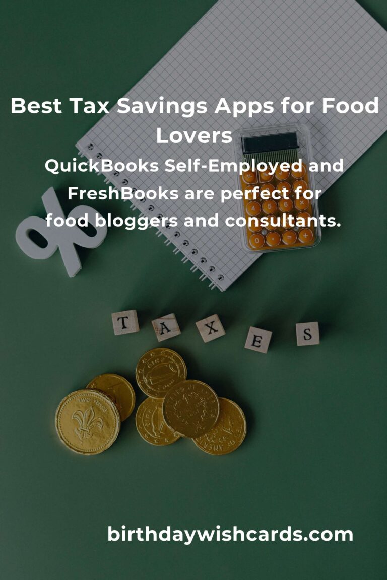 Delicious Deductions: The Best Tax Savings Apps for Food Lovers in 2024