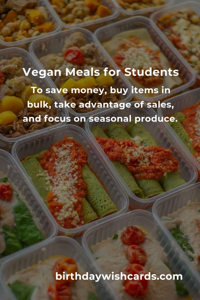 Delicious Vegan Meals for Students: A Complete Guide
