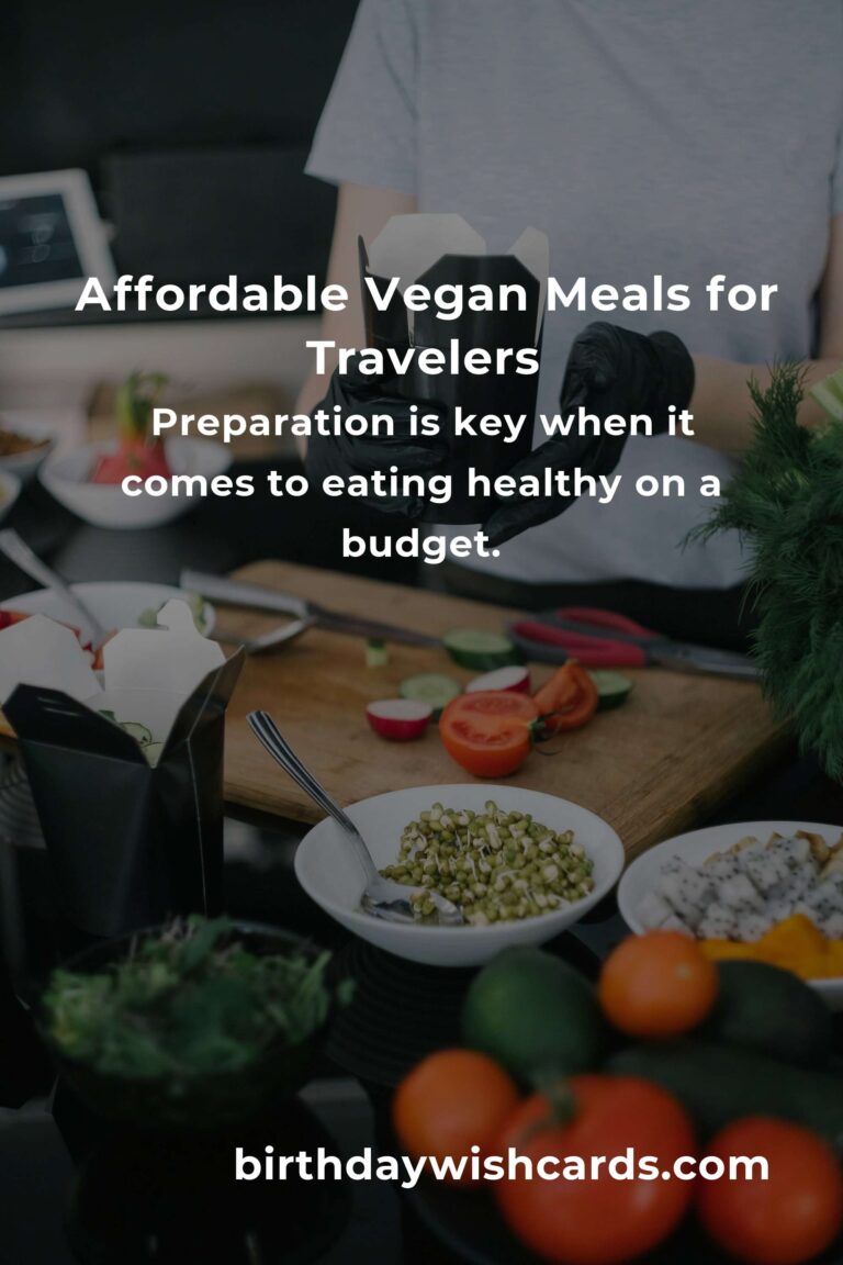Delicious and Affordable Vegan Meals for Budget Travelers