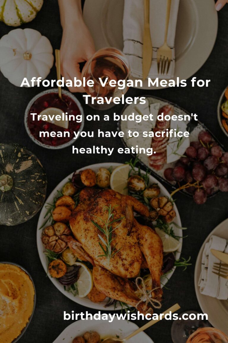 Delicious and Affordable Vegan Meals for Budget Travelers