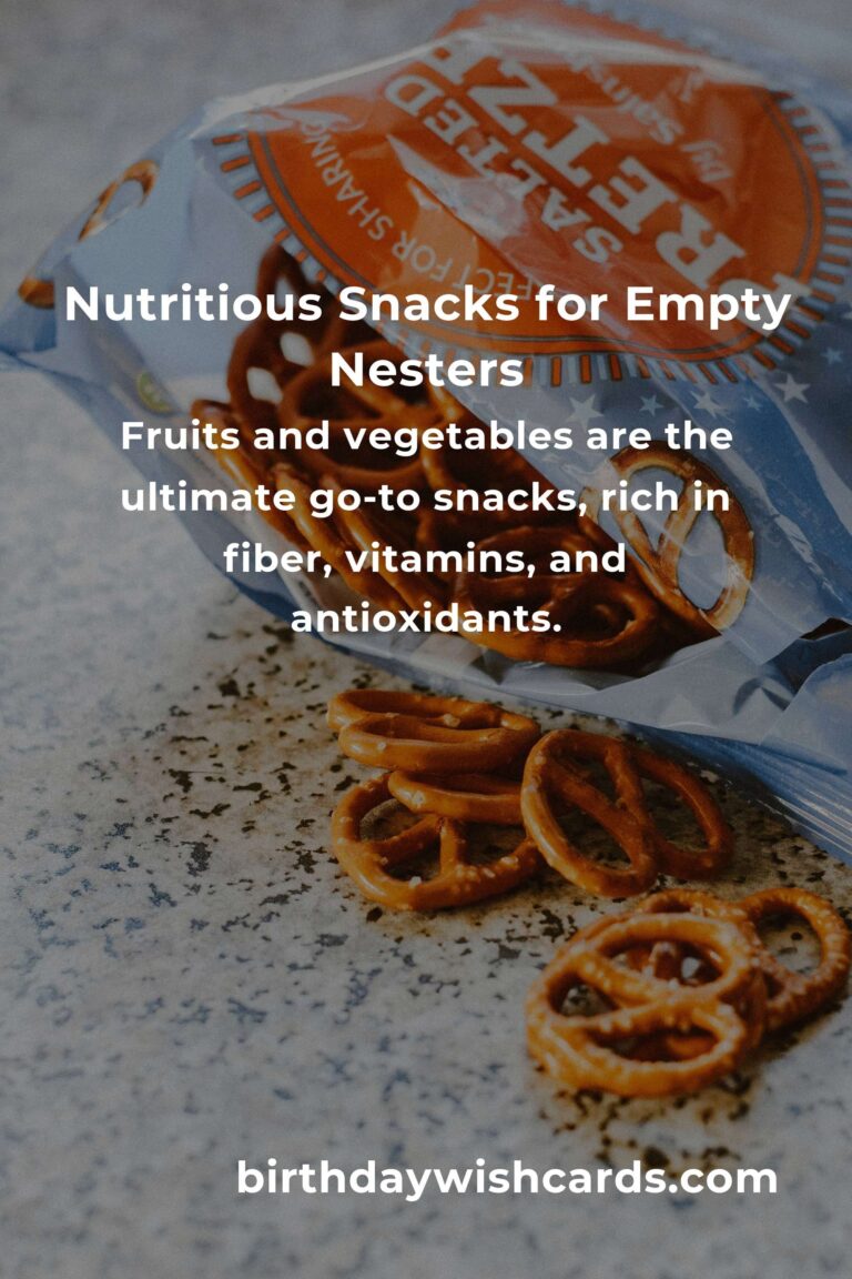 Delicious and Nutritious Healthy Snacks for Empty Nesters