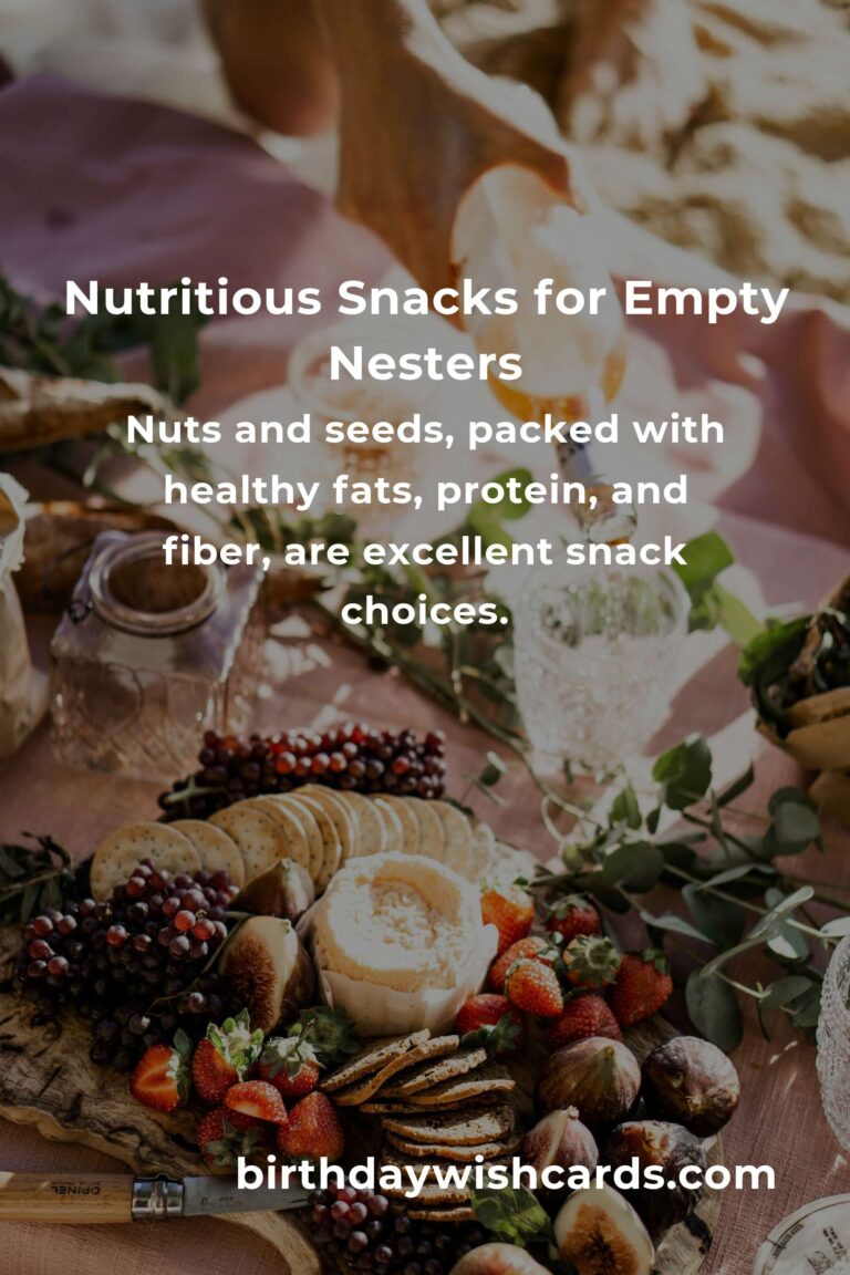 Delicious and Nutritious Healthy Snacks for Empty Nesters