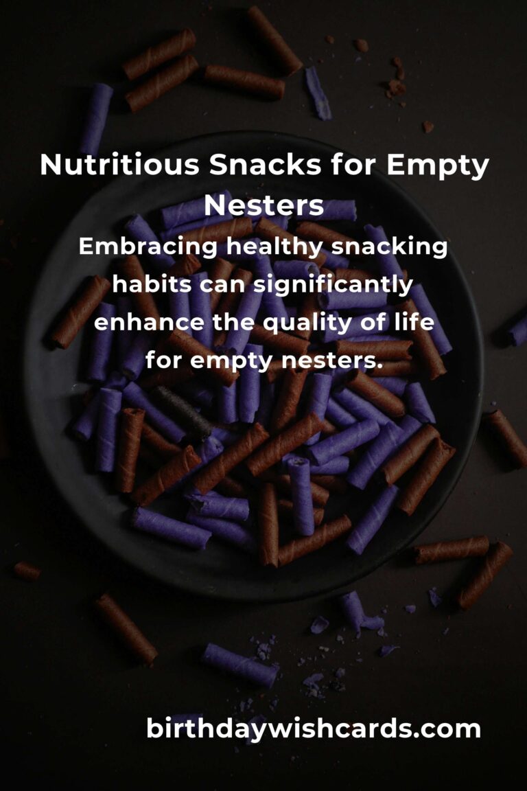 Delicious and Nutritious Healthy Snacks for Empty Nesters