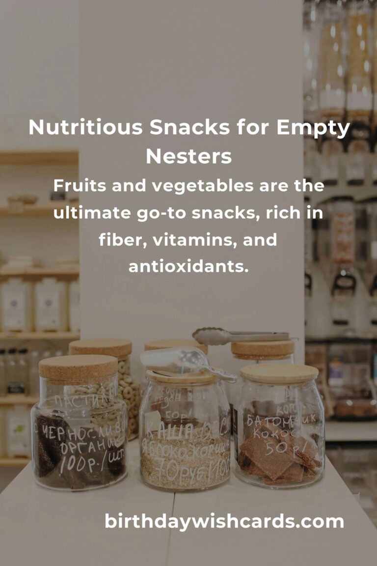 Delicious and Nutritious Healthy Snacks for Empty Nesters