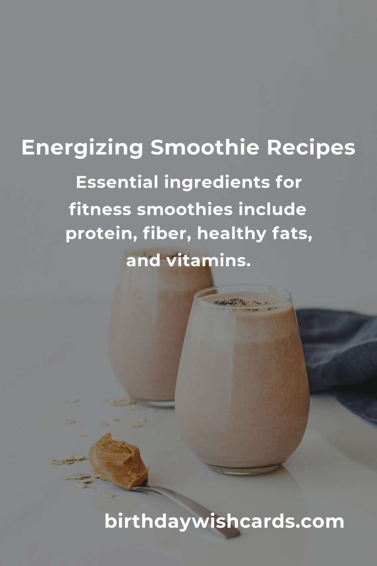 Delicious and Nutritious Smoothie Recipes for Fitness Enthusiasts