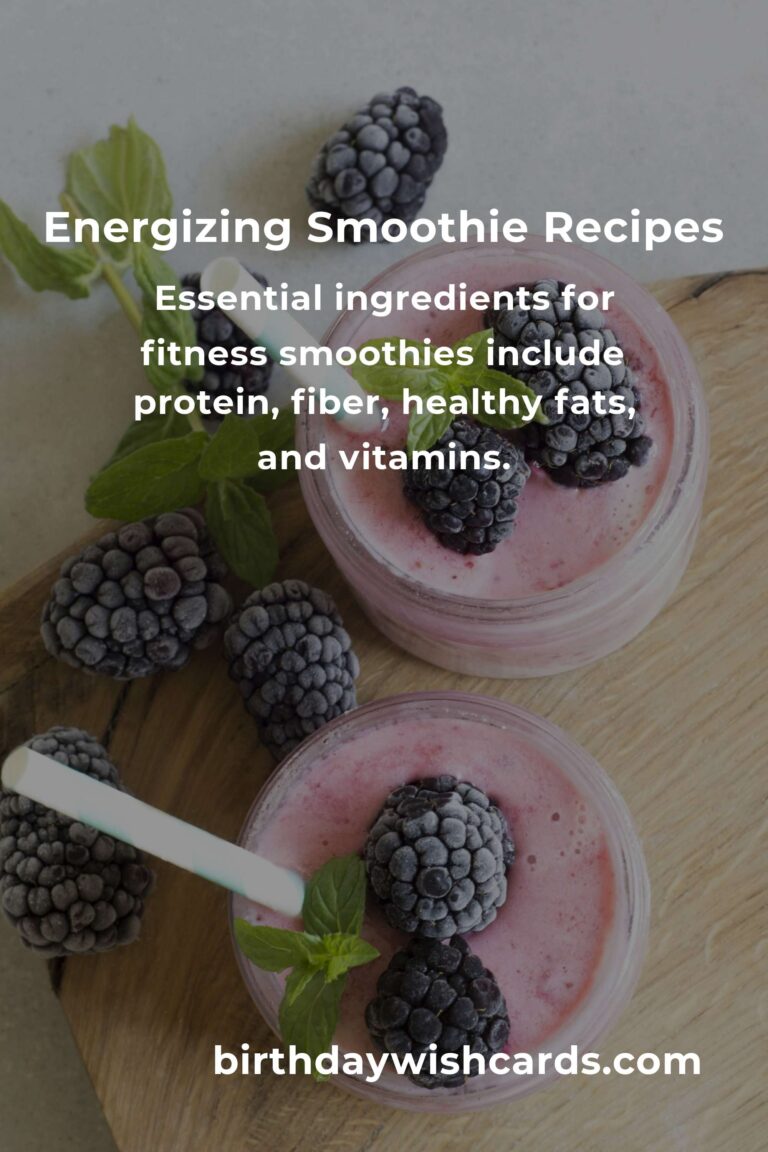 Delicious and Nutritious Smoothie Recipes for Fitness Enthusiasts