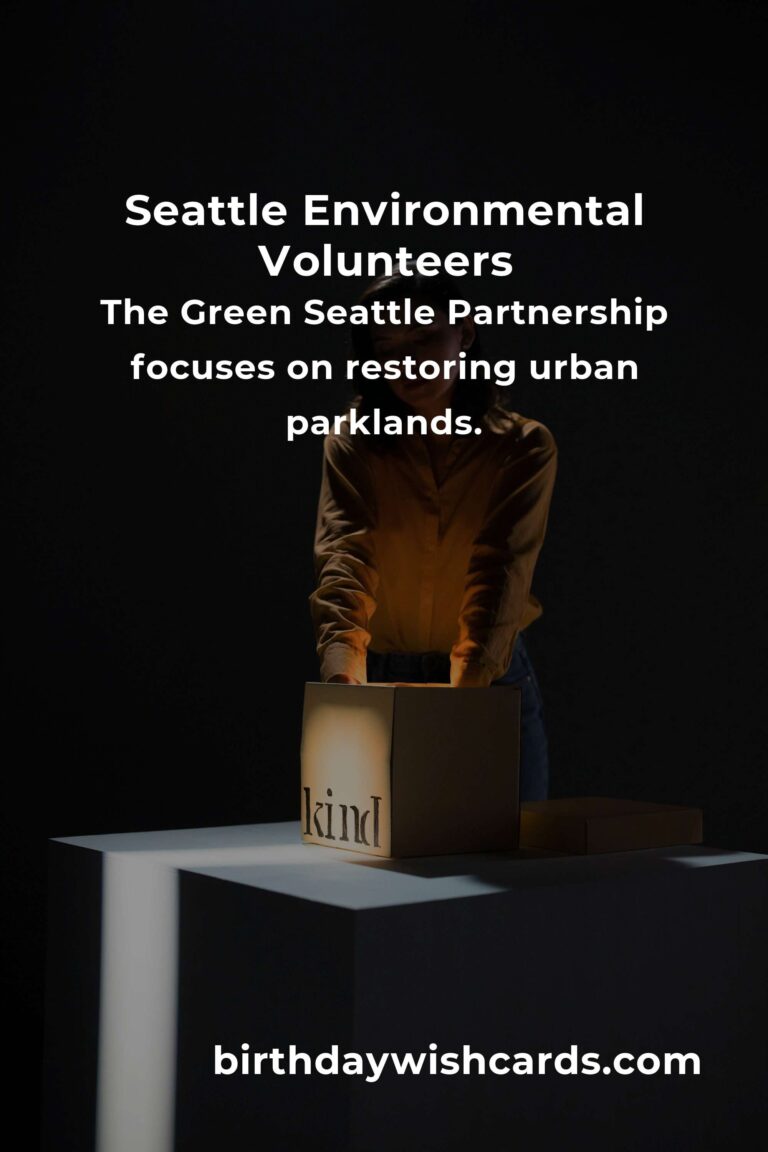 Discover Environmental Volunteering Opportunities in Seattle for 2025