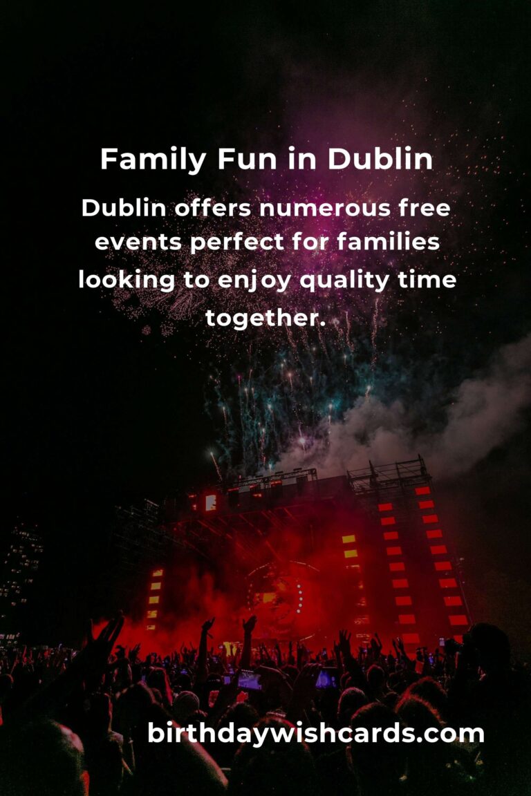 Discover Exciting Free Events in Dublin for Families This Month