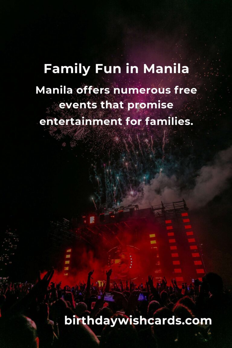 Discover Exciting Free Events in Manila for Families This Month