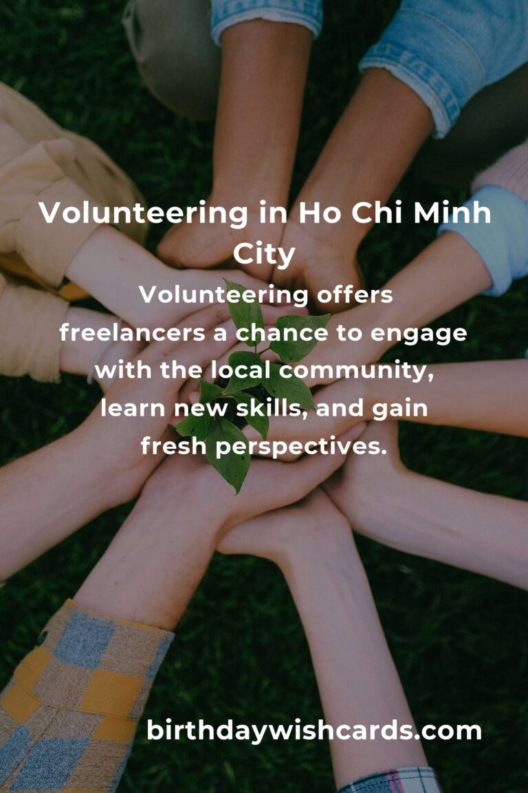 Discover Exciting Volunteer Opportunities for Freelancers in Ho Chi Minh City