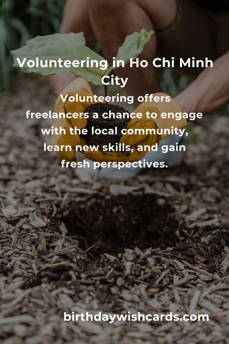 Discover Exciting Volunteer Opportunities for Freelancers in Ho Chi Minh City