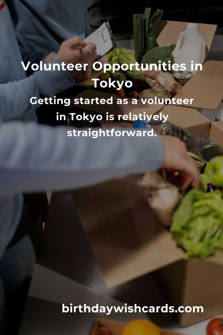 Discover Exciting Volunteer Opportunities for Remote Workers in Tokyo