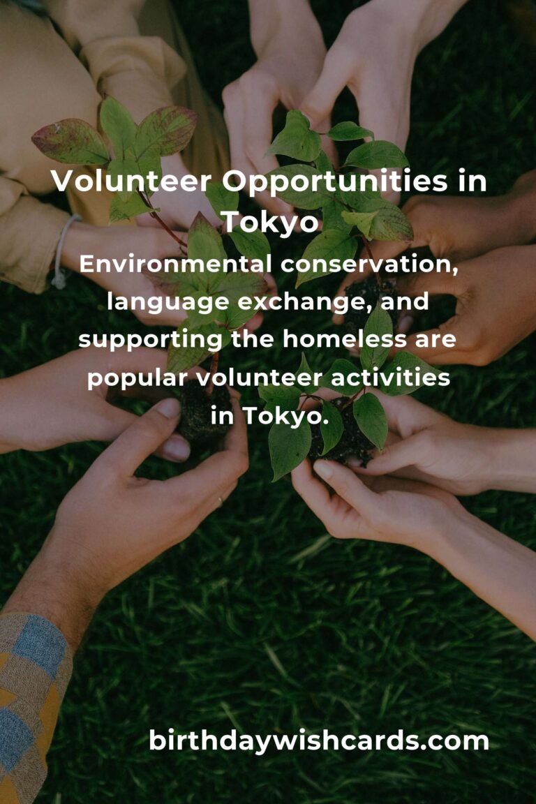 Discover Exciting Volunteer Opportunities for Remote Workers in Tokyo