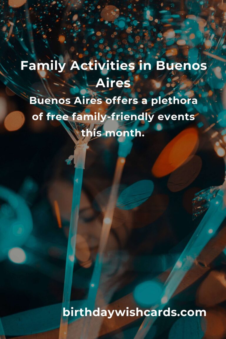 Discover Free Events in Buenos Aires for Families