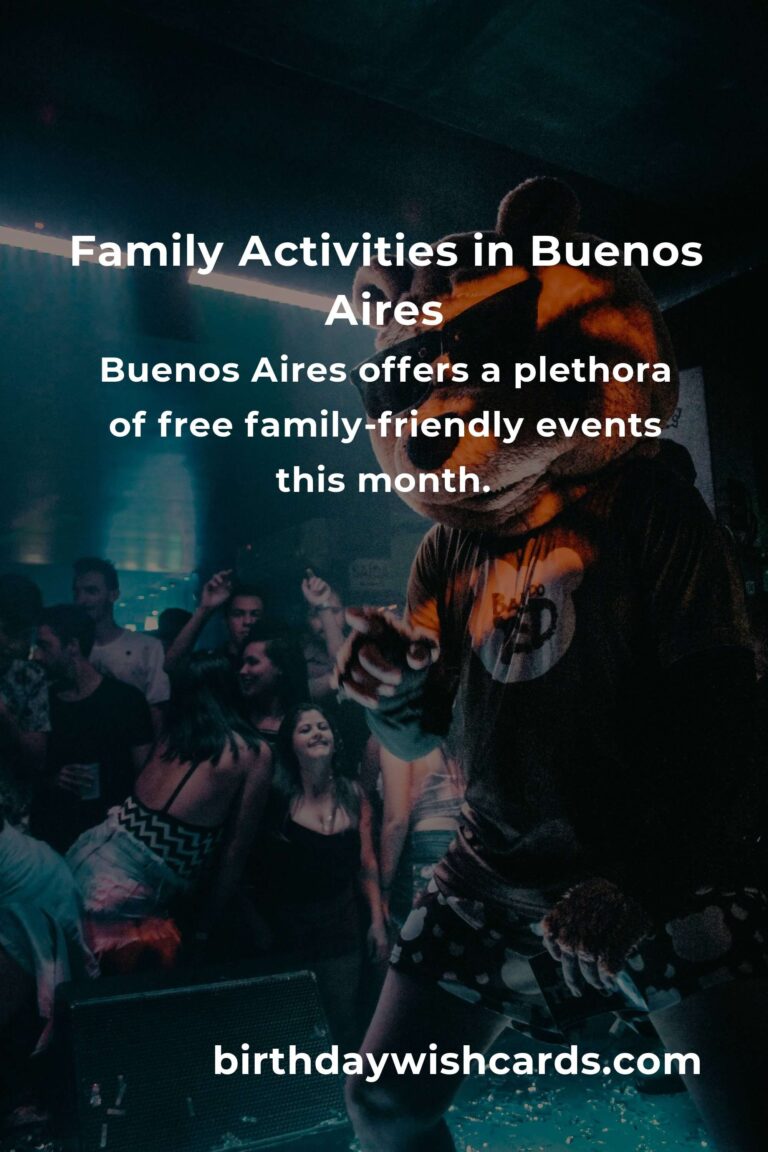 Discover Free Events in Buenos Aires for Families