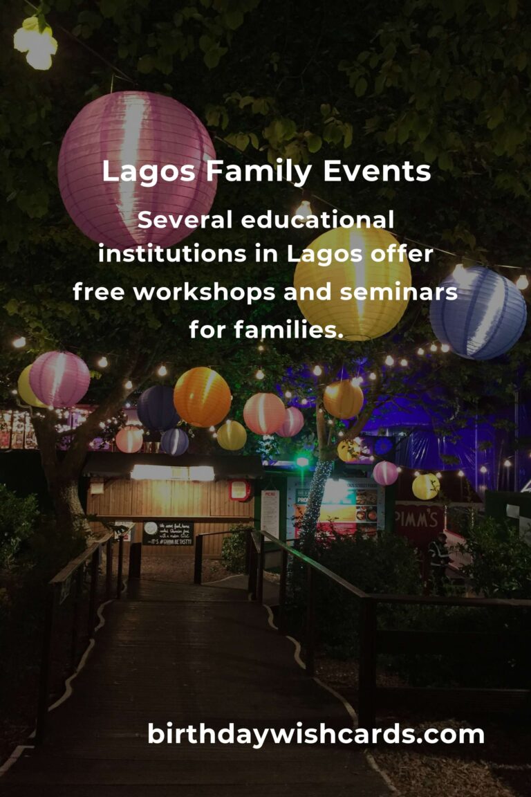 Discover Free Events in Lagos for Families This Month
