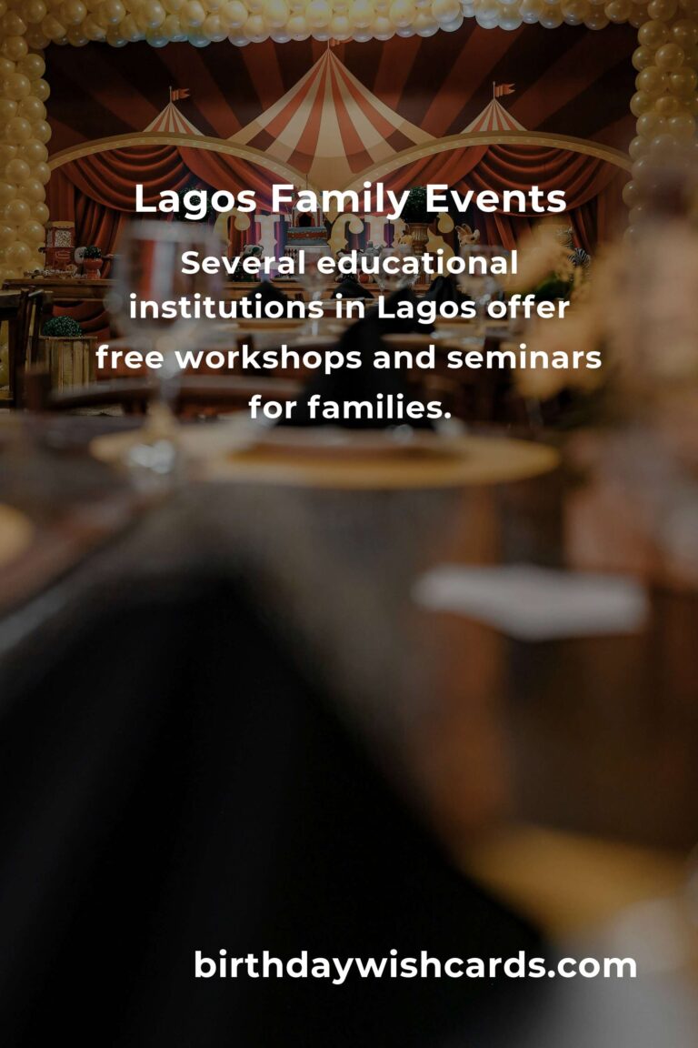 Discover Free Events in Lagos for Families This Month