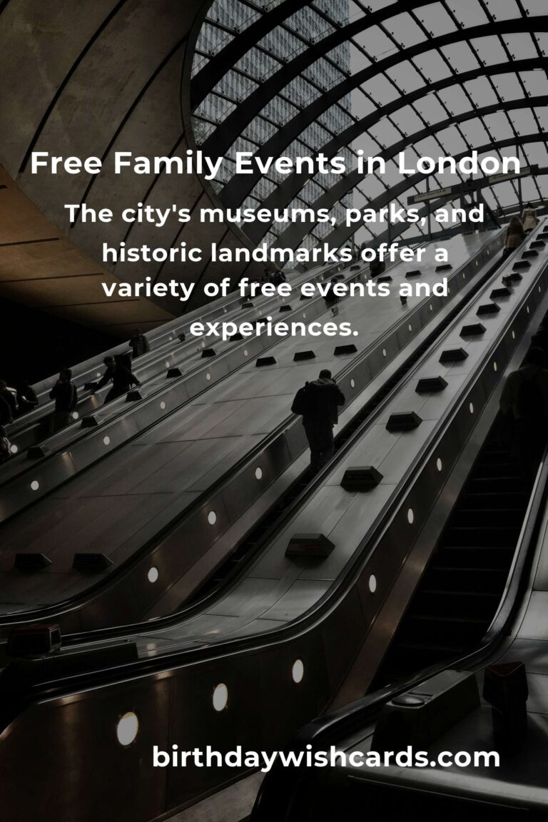Discover Free Events in London for Families This Month