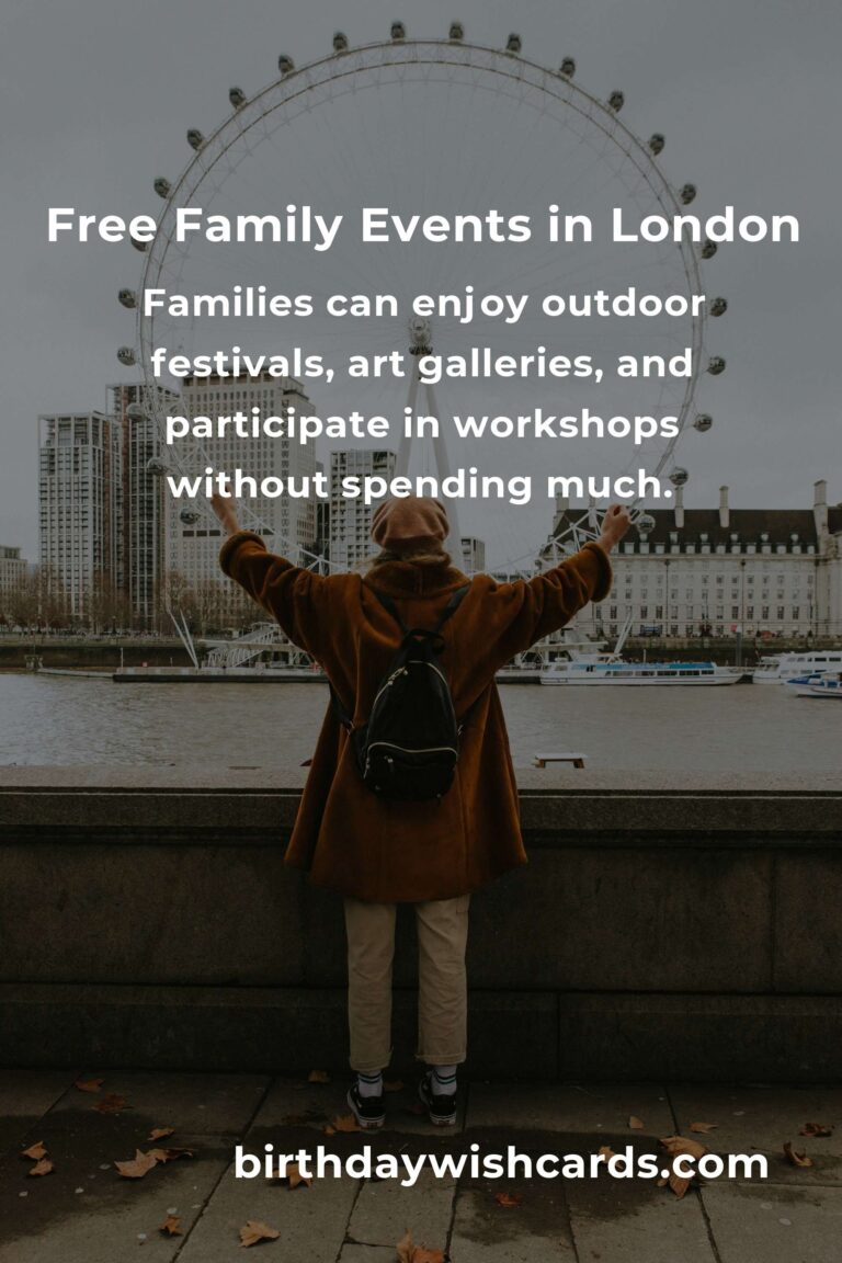 Discover Free Events in London for Families This Month