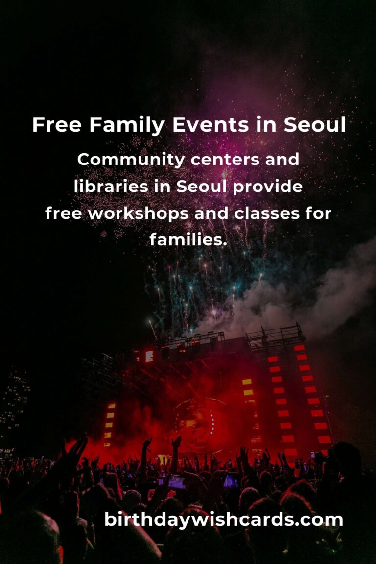 Discover Free Events in Seoul for Families This Month